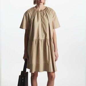 COS Tiered Oversized Mini Dress